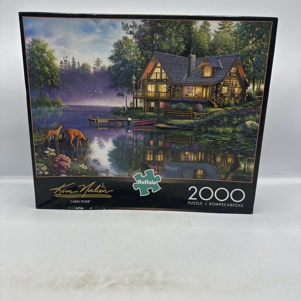 Buffalo Games 2000 Piece Jigsaw‎ Puzzle - Cabin Fever by Kim Norlien USED 2018